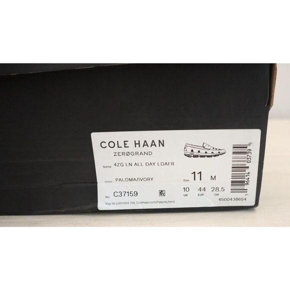 Cole Haan C37159 Men's Sz 11 Gray/White 4 Zerogrand Lined All Day Loafers $117 - Picture 10 of 10